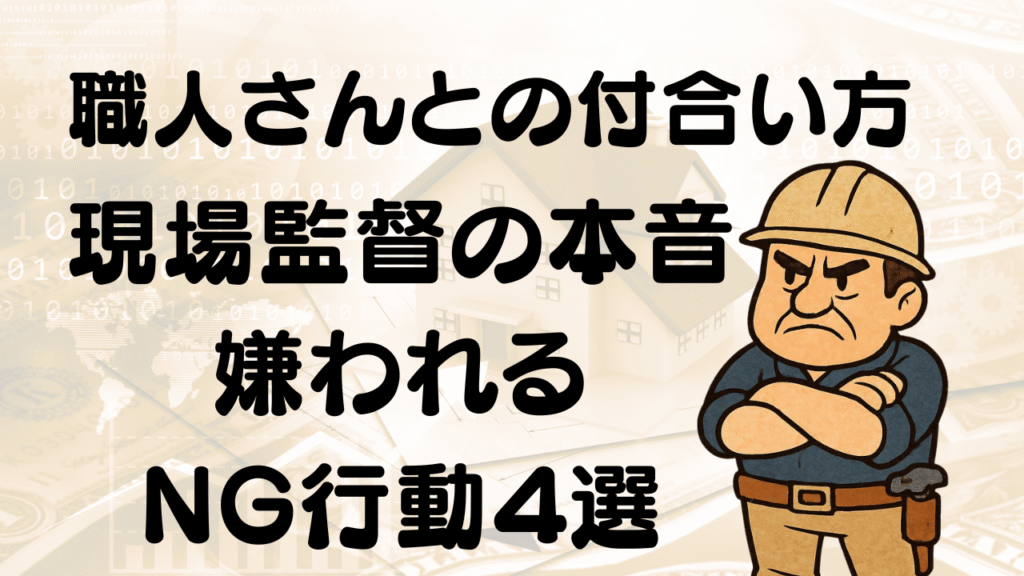 職人　嫌われる　好かれる　NG行動