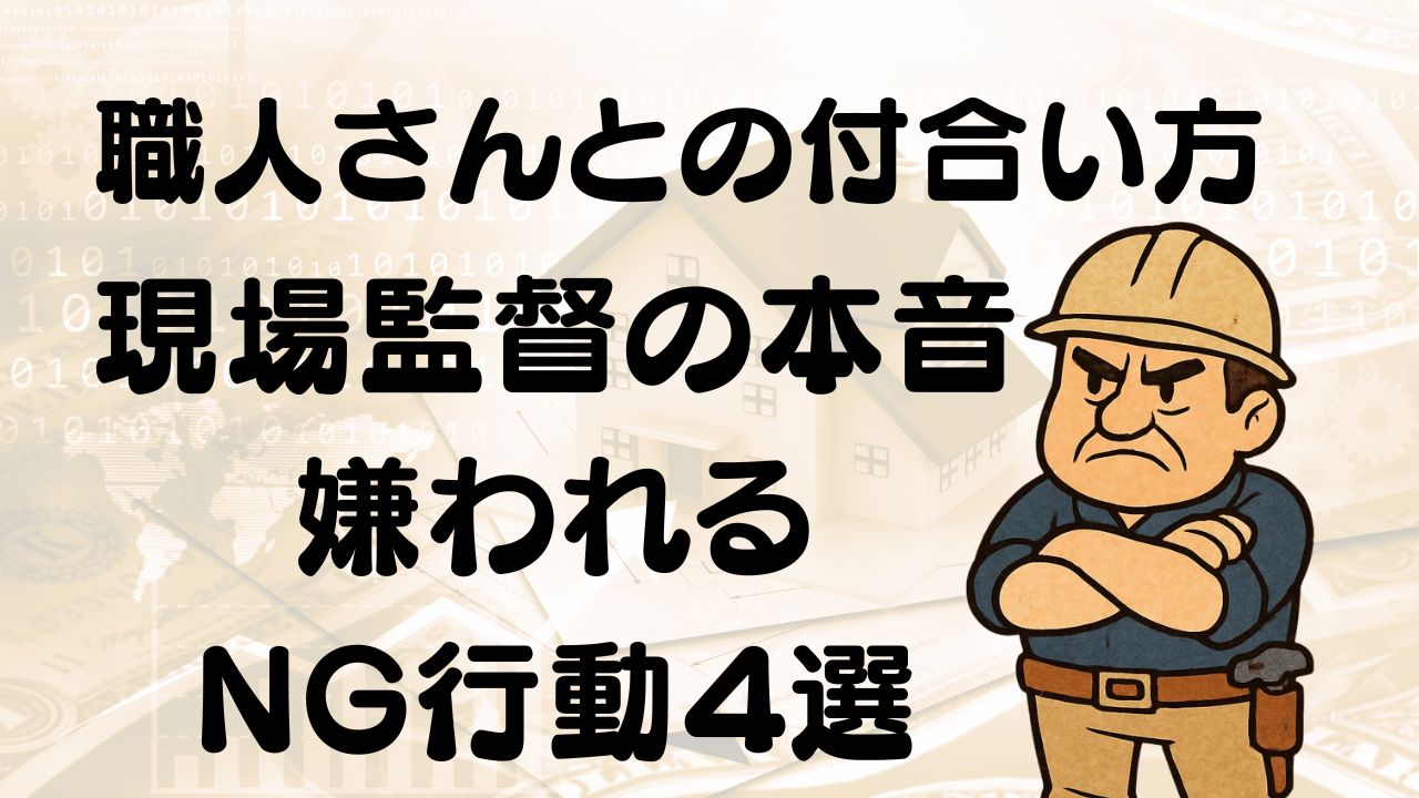 職人 嫌われる 好かれる NG行動